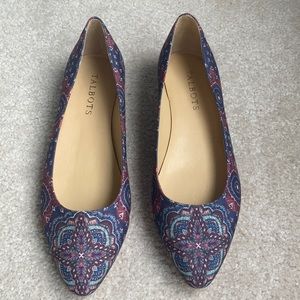 Talbots Paisley flats - size 6.5